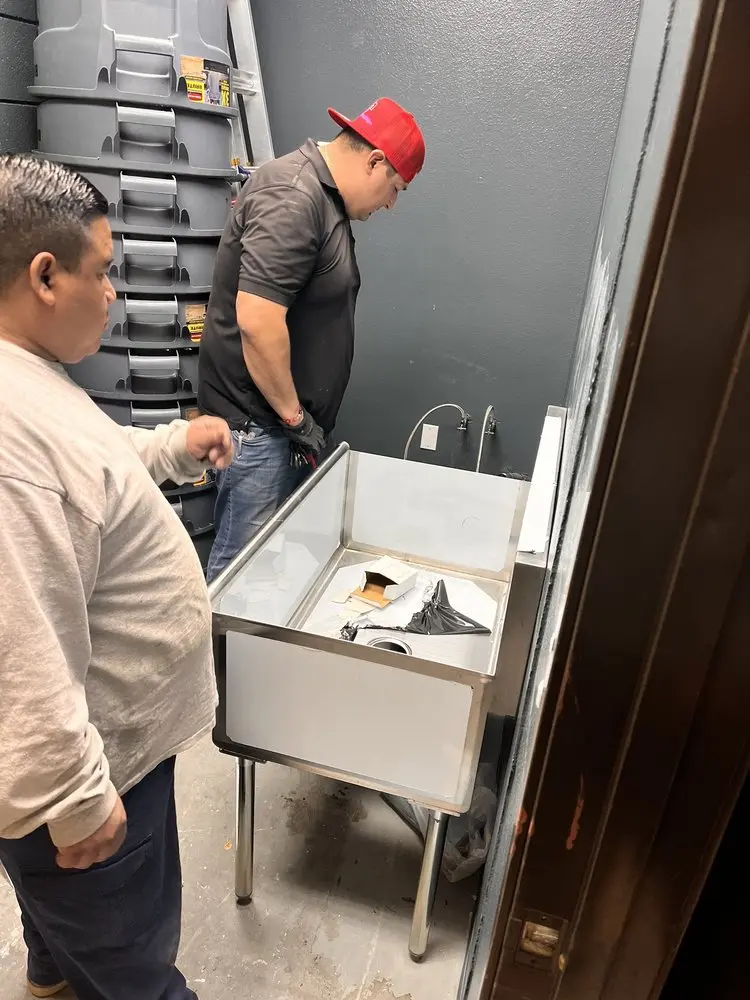 Commercial plumbing and sink installation in Eastside