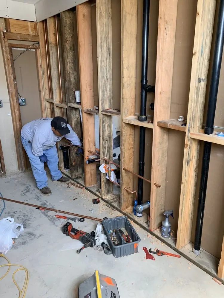 Commercial rough-in plumbing for Water Heater Replacement in Eastside